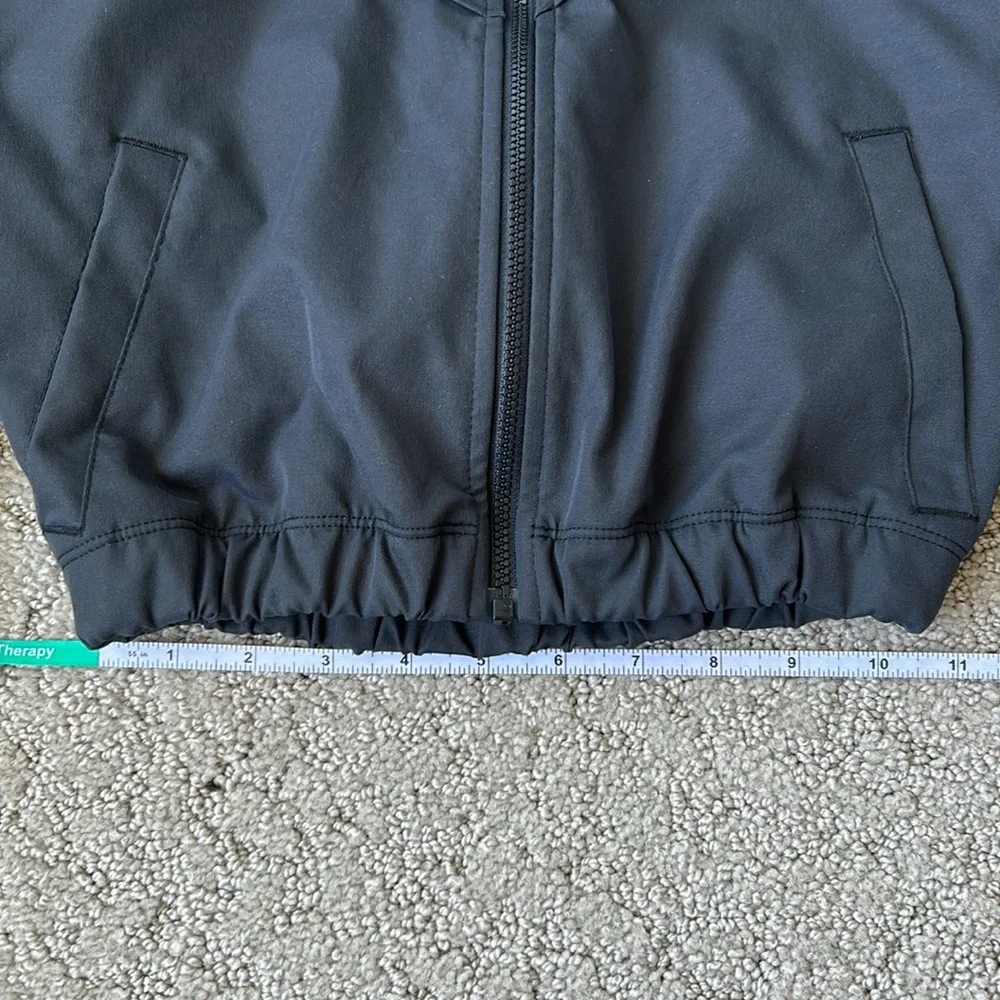 Nike Lightweight Oversized Jacket Black Zip Youth Coat Sportswear Girls SZ S NWT
